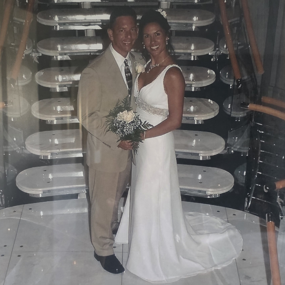 Elegant White Beaded Wedding Dress - Classic Bridal Gown